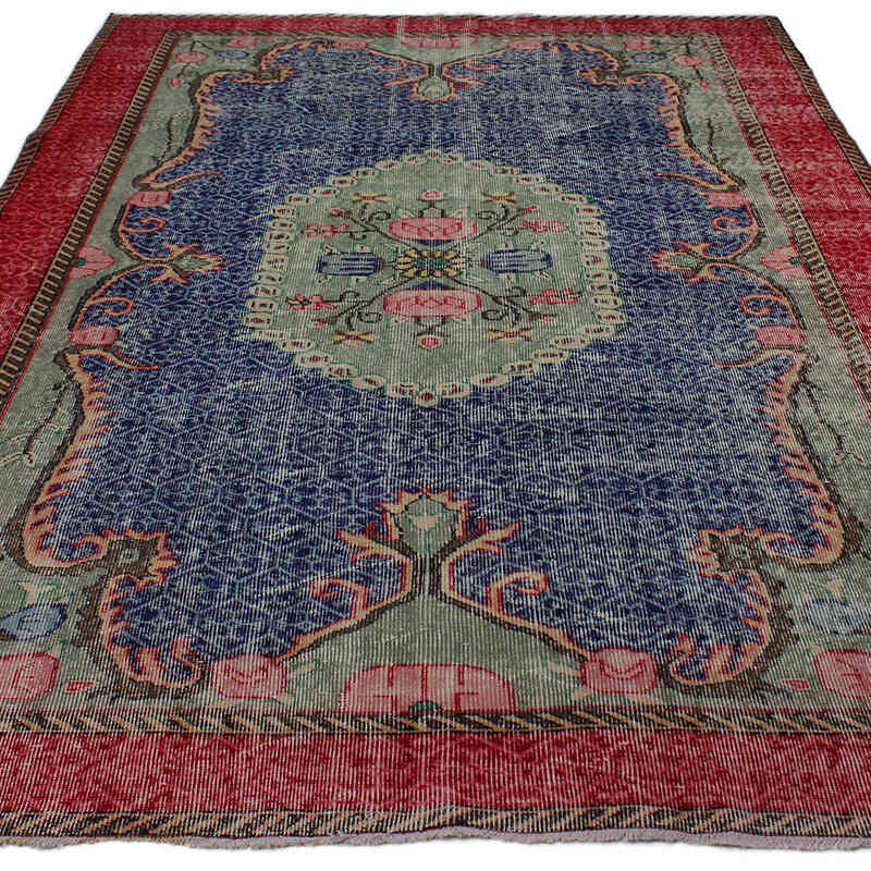 Vintage Turkish Hand-Knotted Rug - 6' 1" x 9' 2" (73" x 110") - K0083013