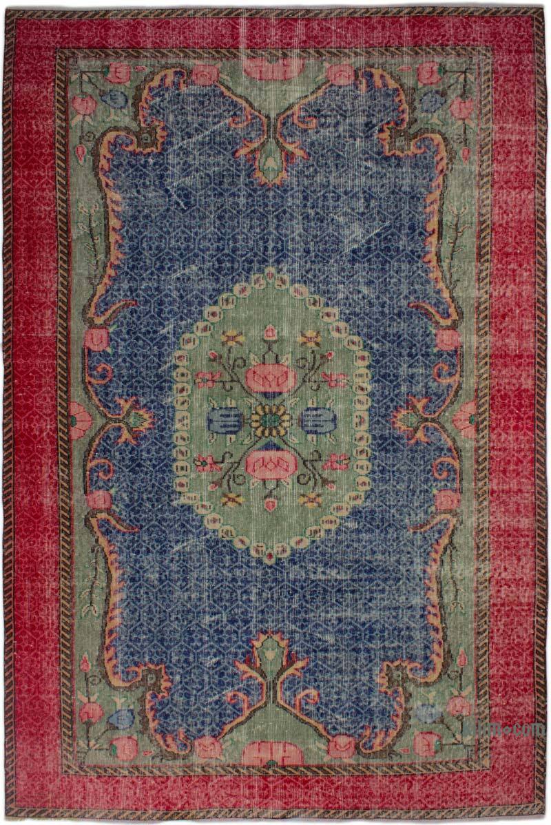 Vintage Turkish Hand-Knotted Rug - 6' 1" x 9' 2" (73" x 110") - K0083013
