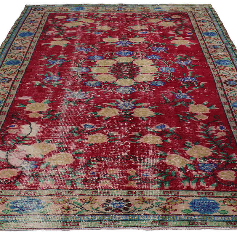 Vintage Turkish Hand-Knotted Rug - 5' 10" x 8' 10" (70" x 106") - K0083014