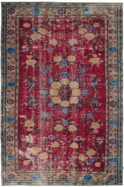 Alfombra Vintage Turca Anudada a Mano - 179 cm x 268 cm