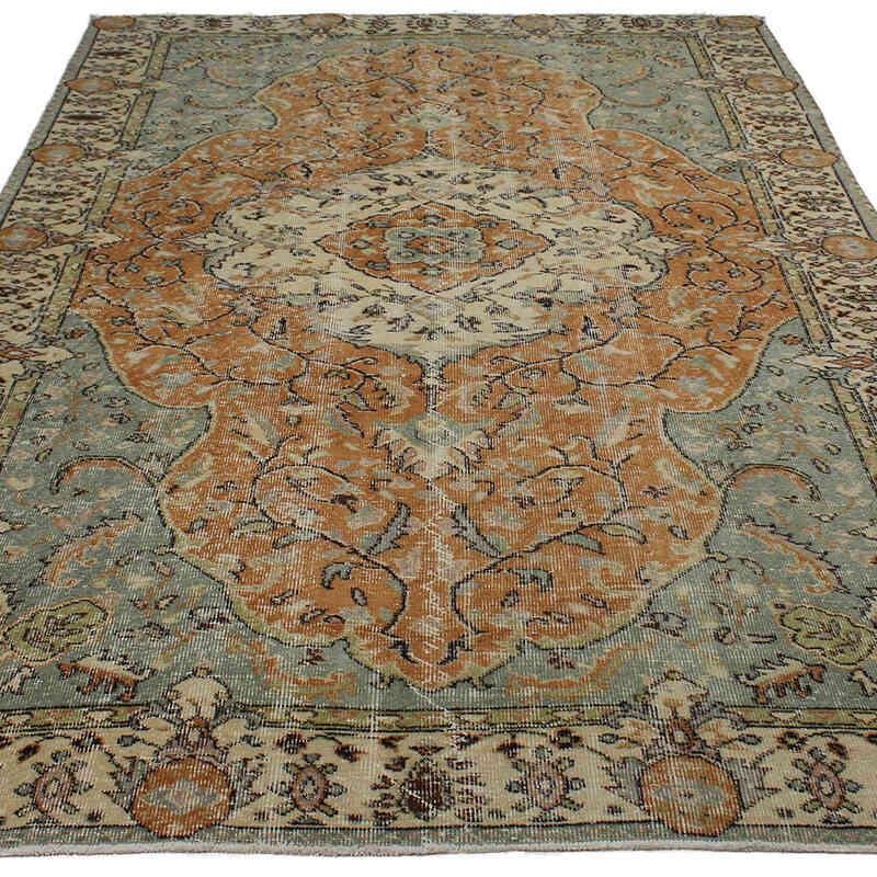 Alfombra Vintage Turca Anudada a Mano - 184 cm x 287 cm - K0083017