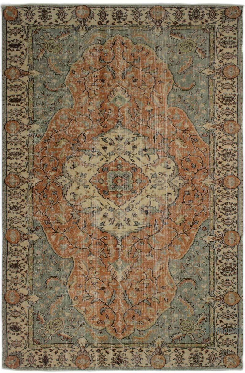 Alfombra Vintage Turca Anudada a Mano - 184 cm x 287 cm - K0083017