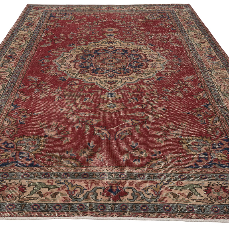 Alfombra Vintage Turca Anudada a Mano - 170 cm x 291 cm - K0083021