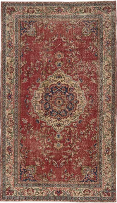 Alfombra Vintage Turca Anudada a Mano - 170 cm x 291 cm