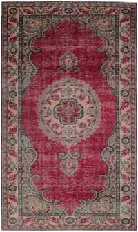 Alfombra Vintage Turca Anudada a Mano - 156 cm x 268 cm