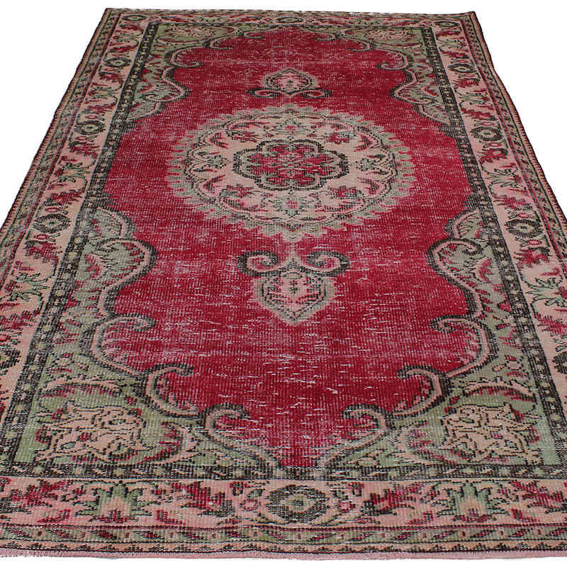 Alfombra Vintage Turca Anudada a Mano - 156 cm x 268 cm - K0083022