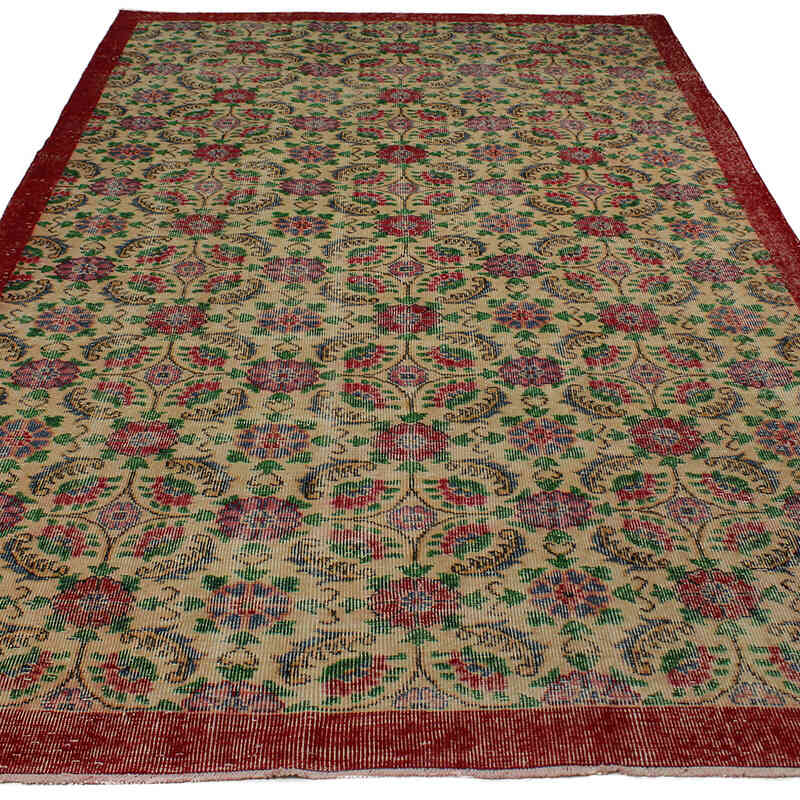 Vintage Turkish Hand-Knotted Rug - 6'  x 9' 11" (72" x 119") - K0083025