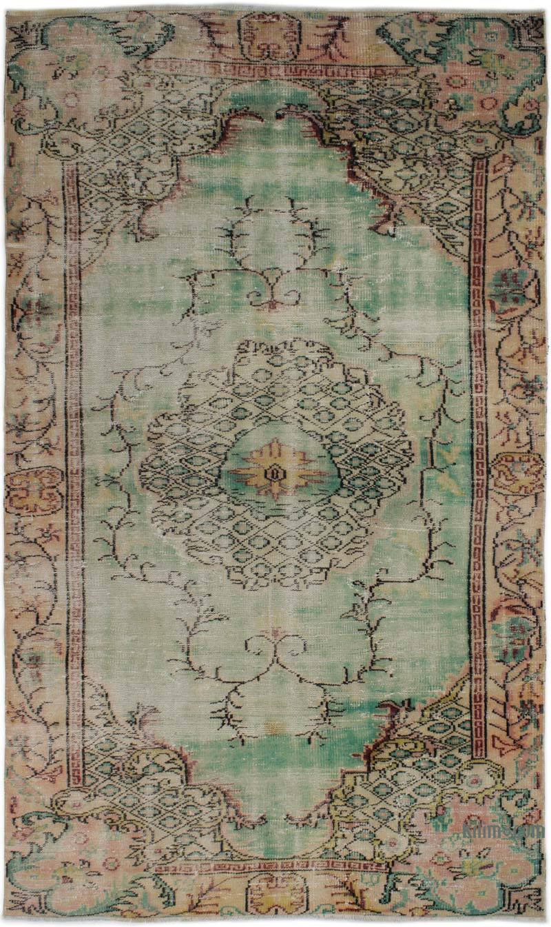 Vintage Turkish Hand-Knotted Rug - 5'  x 8' 5" (60" x 101") - K0083027
