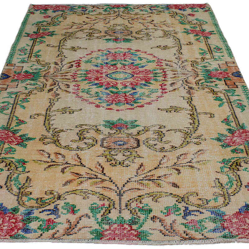 El Dokuma Vintage Halı - 152 cm x 238 cm - K0083028