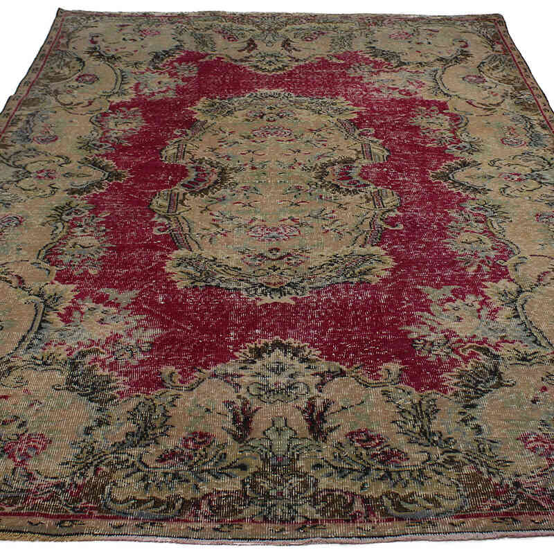 Vintage Turkish Hand-Knotted Rug - 6' 4" x 9' 6" (76" x 114") - K0083030