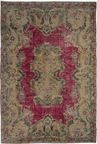 Vintage Turkish Hand-Knotted Rug - 6' 4" x 9' 6" (76" x 114")