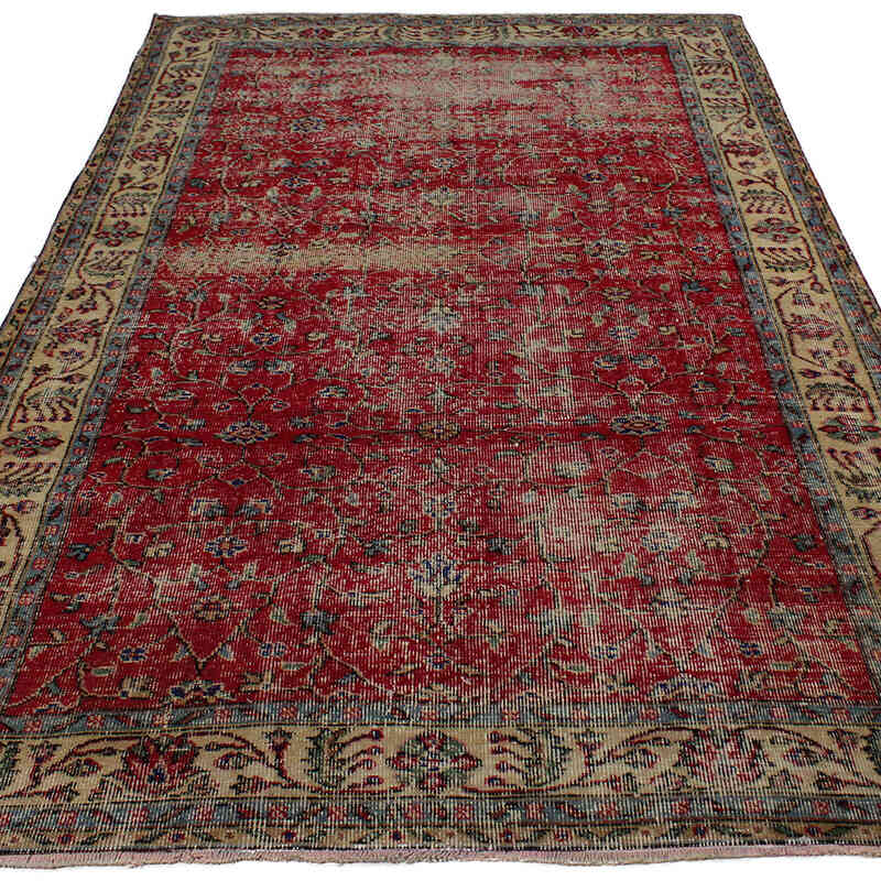 Alfombra Vintage Turca Anudada a Mano - 153 cm x 262 cm - K0083031