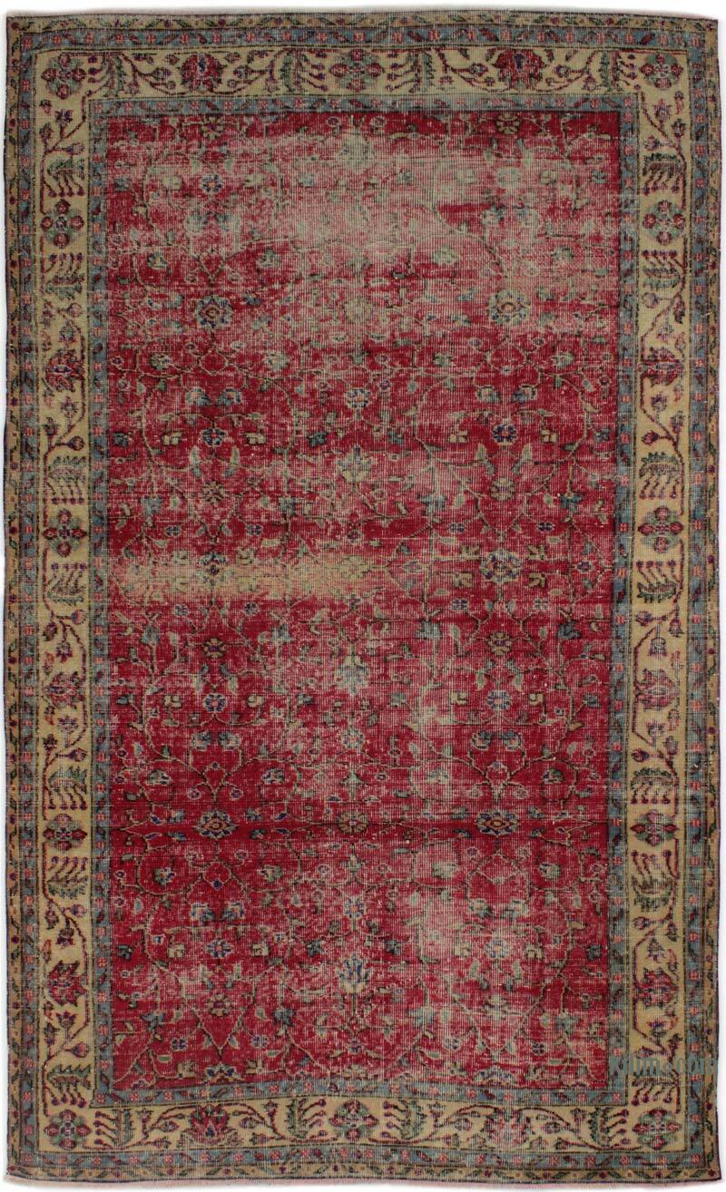 Alfombra Vintage Turca Anudada a Mano - 153 cm x 262 cm - K0083031