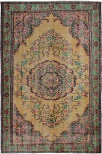 Alfombra Vintage Turca Anudada a Mano - 169 cm x 260 cm