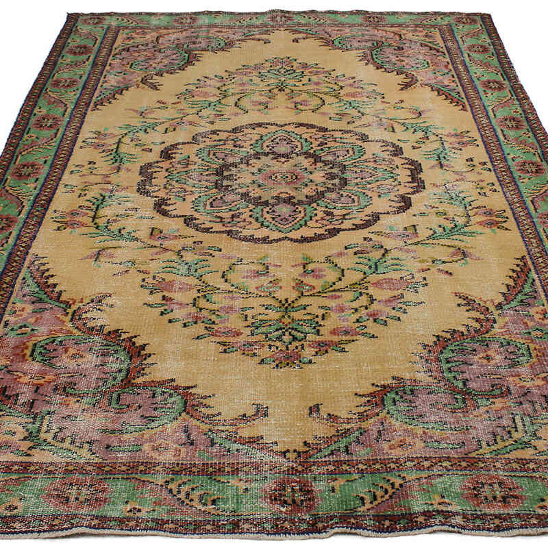 El Dokuma Vintage Halı - 169 cm x 260 cm - K0083033