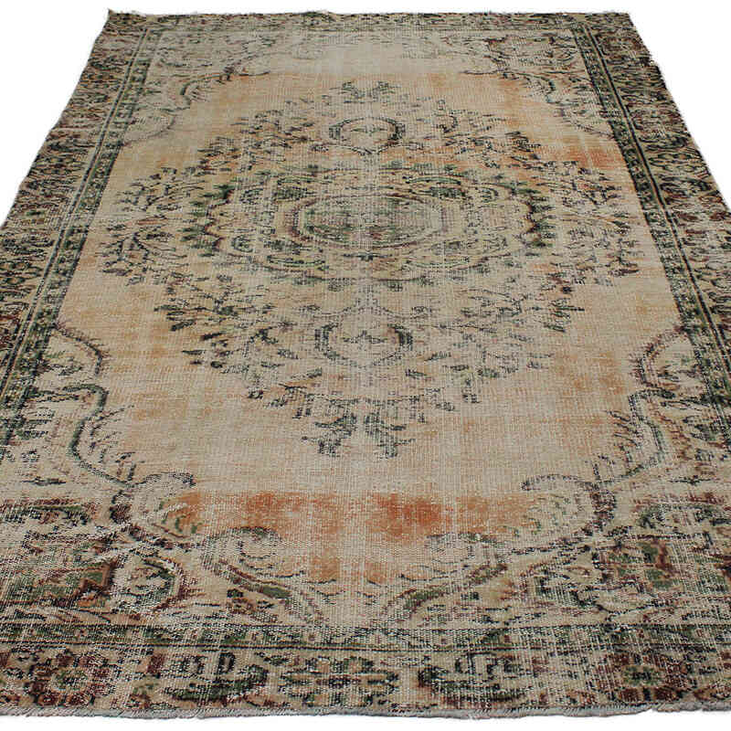 Vintage Turkish Hand-Knotted Rug - 5' 5" x 8' 5" (65" x 101") - K0083034