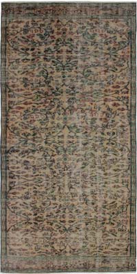 Vintage Turkish Hand-Knotted Rug - 4' 2" x 8' 7" (50" x 103")