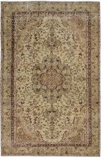 Vintage Turkish Hand-Knotted Rug - 5'  x 7' 9" (60" x 93")