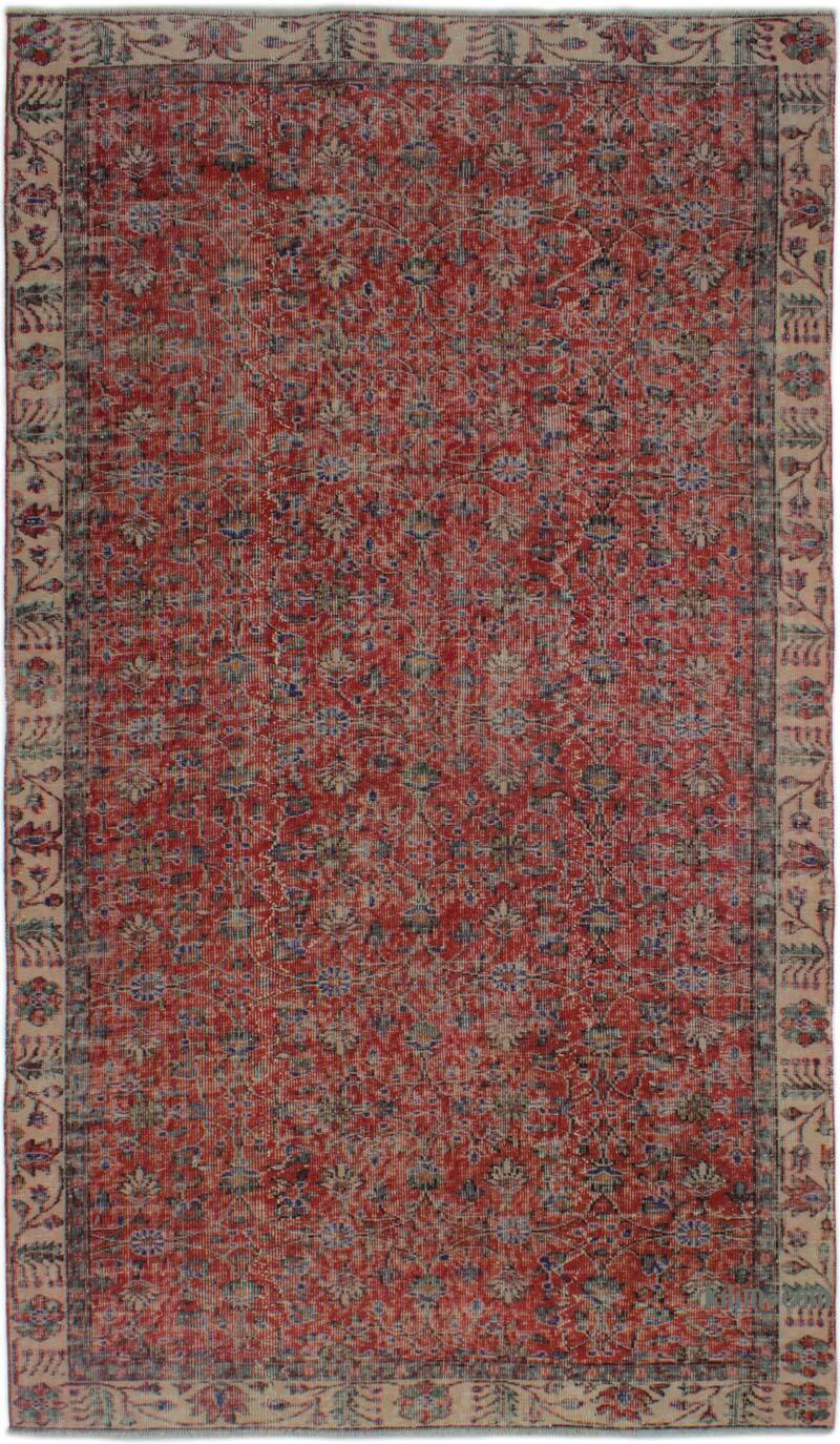 Vintage Turkish Hand-Knotted Rug - 4' 11" x 8' 7" (59" x 103") - K0083037