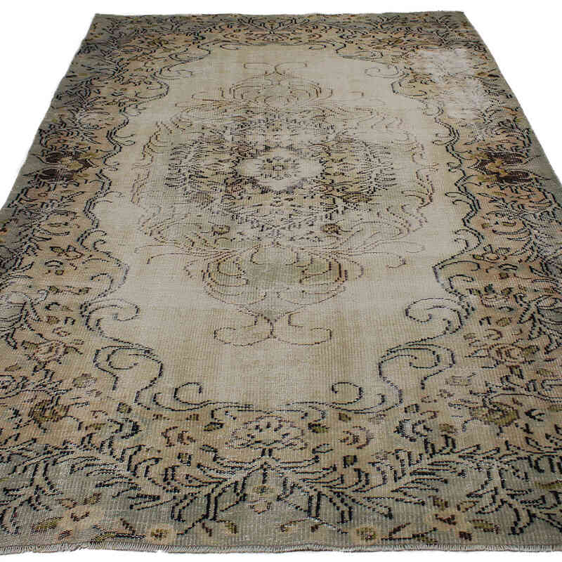Vintage Turkish Hand-Knotted Rug - 5' 7" x 9' 1" (67" x 109") - K0083040