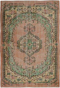 Vintage Turkish Hand-Knotted Rug - 5' 5" x 8'  (65" x 96")