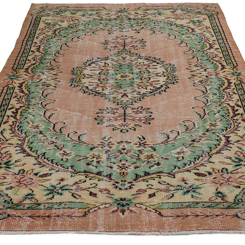 Vintage Turkish Hand-Knotted Rug - 5' 5" x 8'  (65" x 96") - K0083041