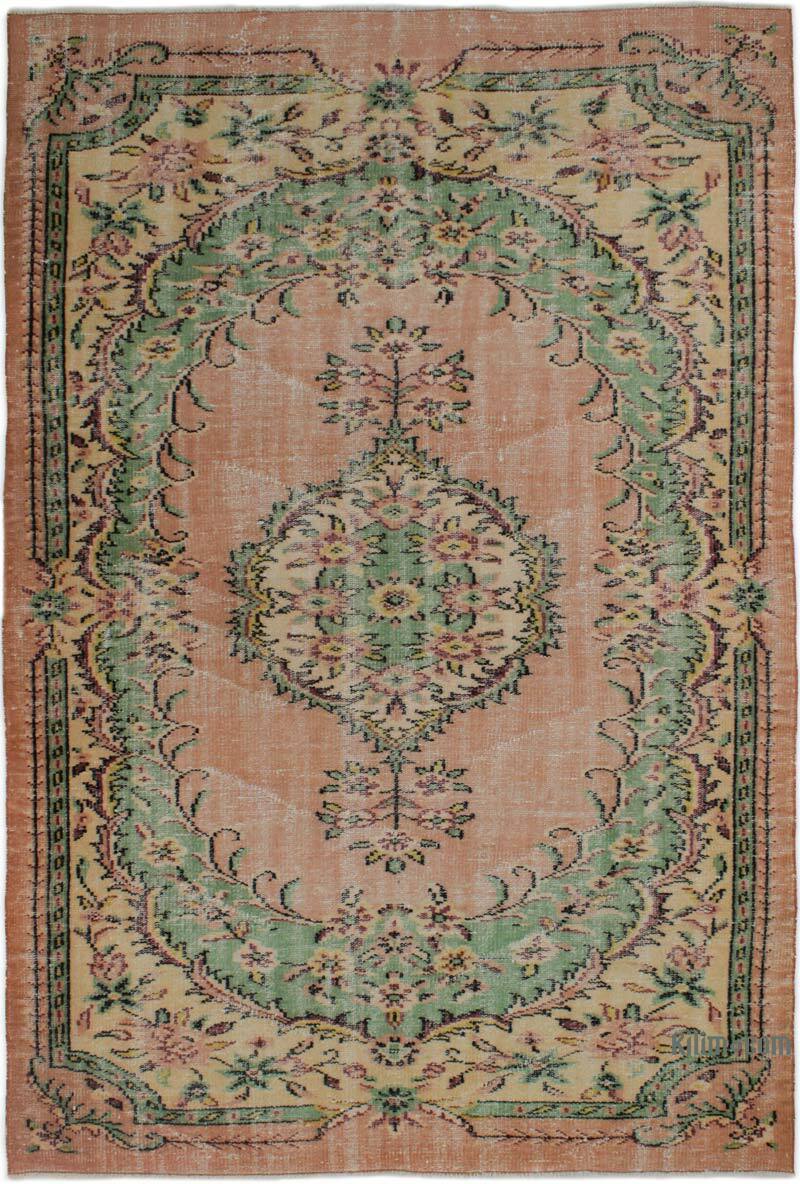 Vintage Turkish Hand-Knotted Rug - 5' 5" x 8'  (65" x 96") - K0083041