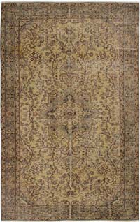 Vintage Turkish Hand-Knotted Rug - 5' 5" x 8' 6" (65" x 102")