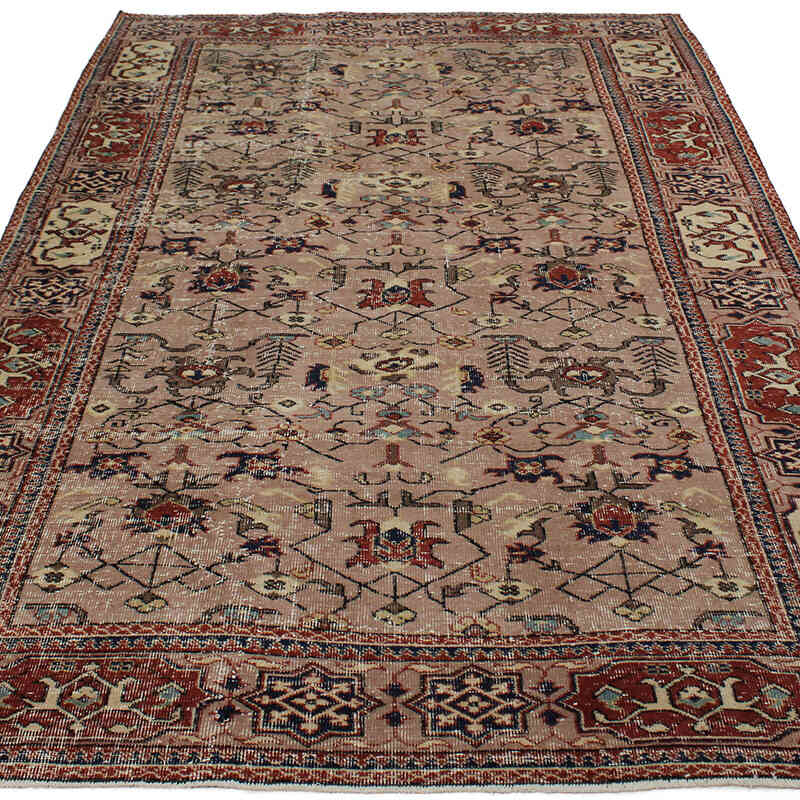 Vintage Turkish Hand-Knotted Rug - 5' 7" x 8' 11" (67" x 107") - K0083045