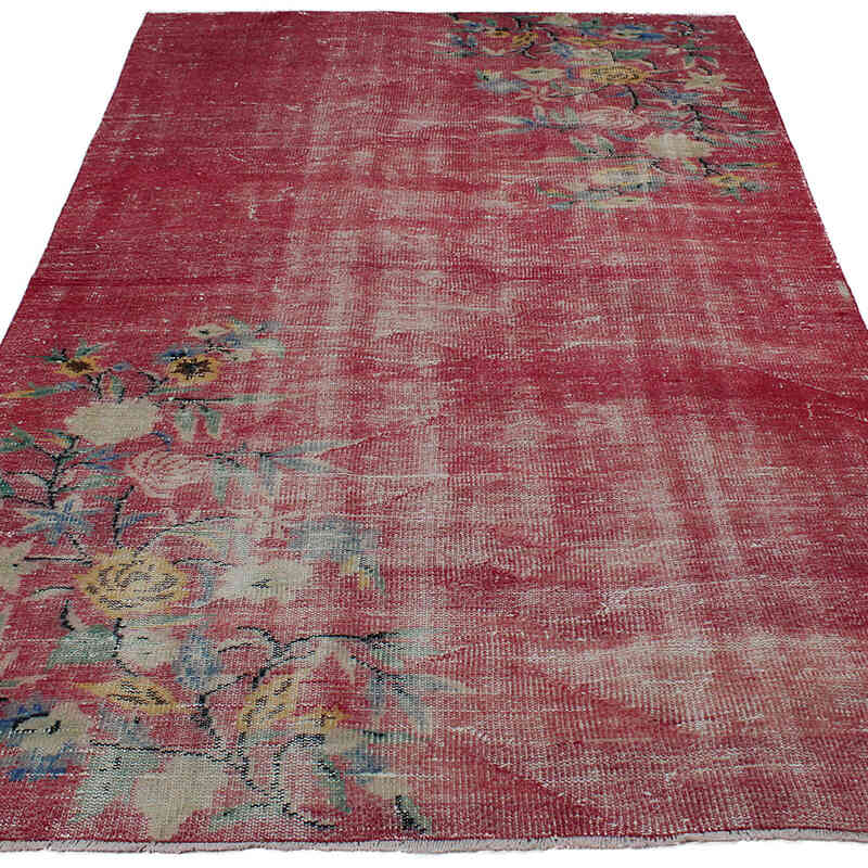 Alfombra Vintage Turca Anudada a Mano - 152 cm x 245 cm - K0083046
