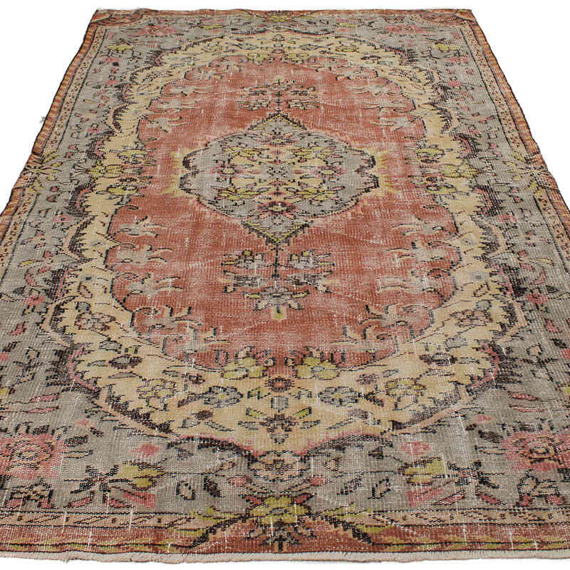 El Dokuma Vintage Halı - 157 cm x 267 cm - K0083048