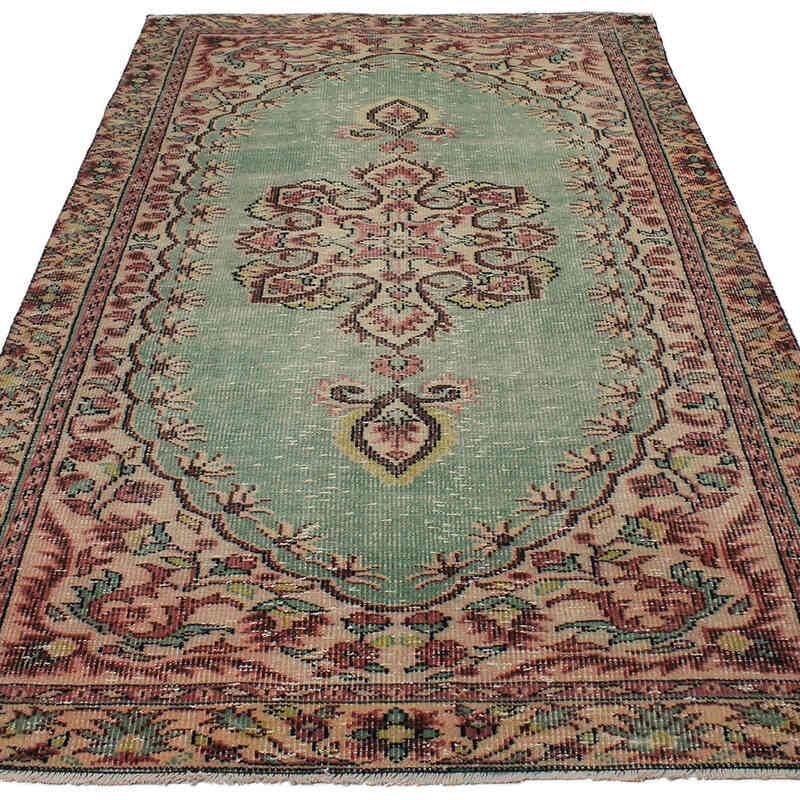 El Dokuma Vintage Halı - 142 cm x 256 cm - K0083049
