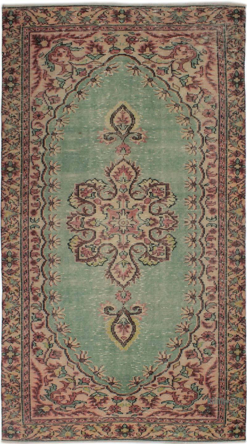 El Dokuma Vintage Halı - 142 cm x 256 cm - K0083049
