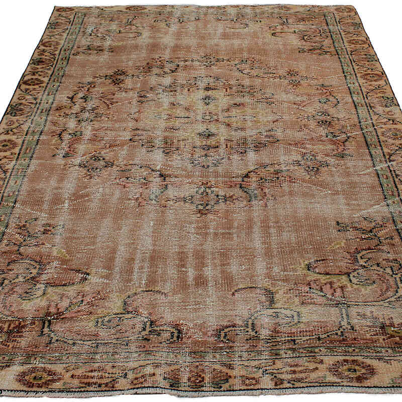 Alfombra Vintage Turca Anudada a Mano - 164 cm x 248 cm - K0083052