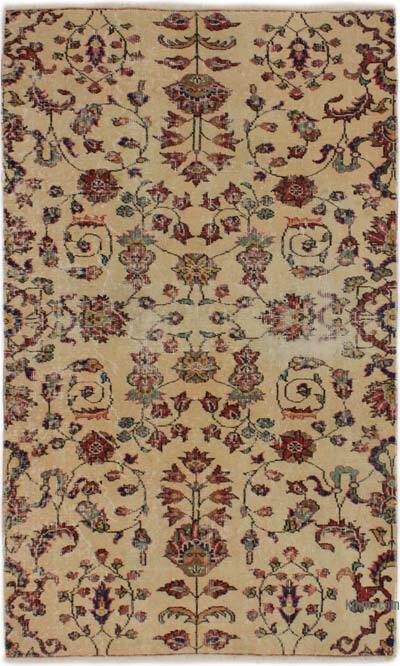 El Dokuma Vintage Halı - 107 cm x 178 cm