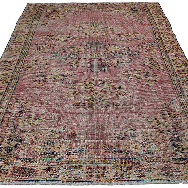 Alfombra Vintage Turca Anudada a Mano - 171 cm x 270 cm - K0083054