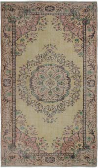 Vintage Turkish Hand-Knotted Rug - 5' 4" x 9' 4" (64" x 112")