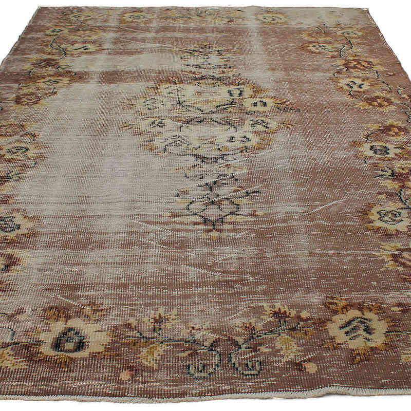 Vintage Turkish Hand-Knotted Rug - 6' 4" x 9' 5" (76" x 113") - K0083057
