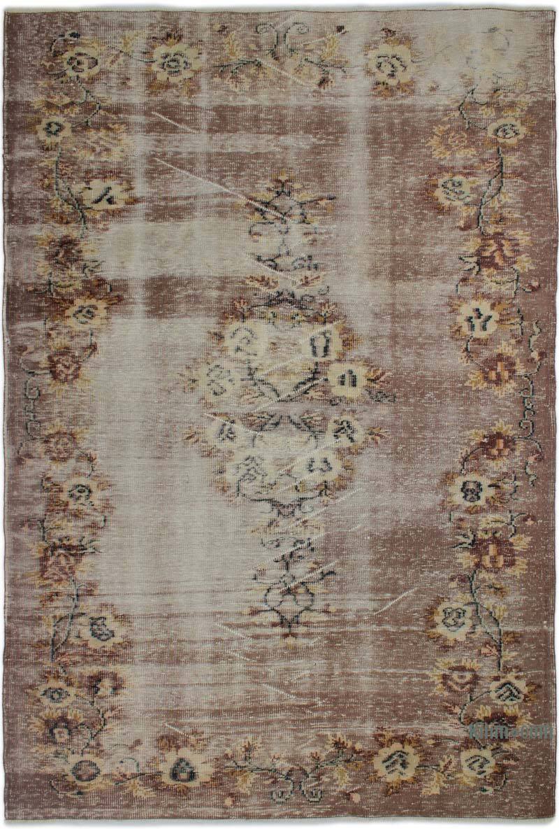 Vintage Turkish Hand-Knotted Rug - 6' 4" x 9' 5" (76" x 113") - K0083057