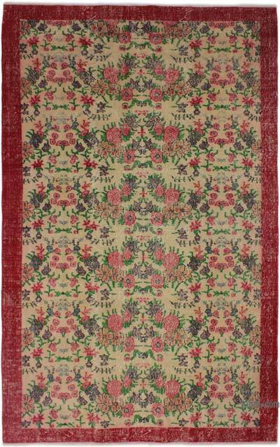 Vintage Turkish Hand-Knotted Rug - 5' 6" x 9'  (66" x 108")