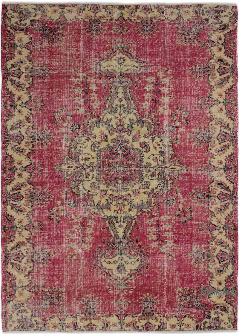 Alfombra Vintage Turca Anudada a Mano - 158 cm x 221 cm - K0083061