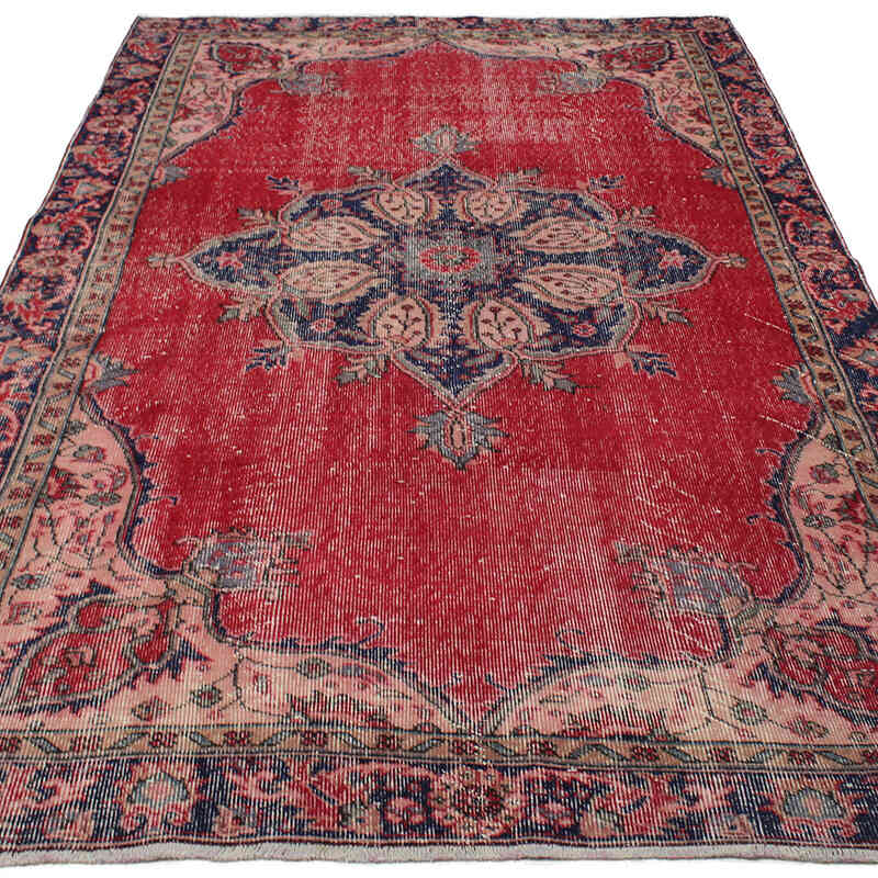 Alfombra Vintage Turca Anudada a Mano - 172 cm x 282 cm - K0083062