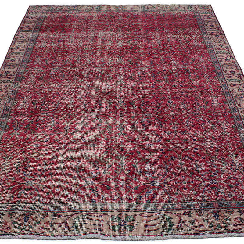 Alfombra Vintage Turca Anudada a Mano - 152 cm x 252 cm - K0083063