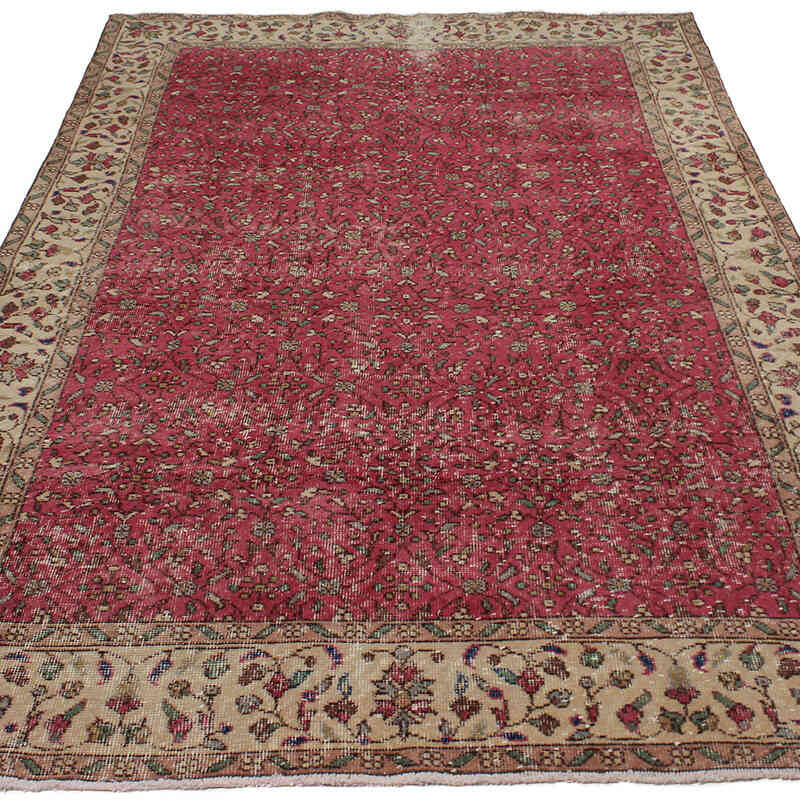 Alfombra Vintage Turca Anudada a Mano - 157 cm x 260 cm - K0083064