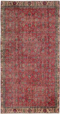 Vintage Turkish Hand-Knotted Rug - 4' 11" x 9' 6" (59" x 114")