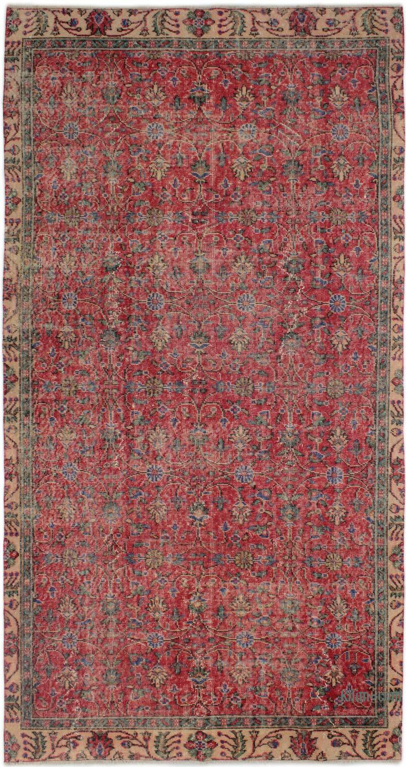Vintage Turkish Hand-Knotted Rug - 4' 11" x 9' 6" (59" x 114") - K0083065