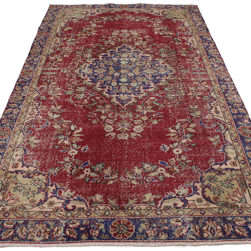 El Dokuma Vintage Halı - 153 cm x 290 cm - K0083066
