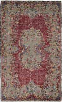 Vintage Turkish Hand-Knotted Rug - 176 cm x 296 cm