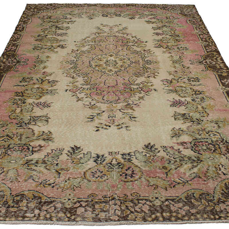 Vintage Turkish Hand-Knotted Rug - 5' 11" x 9' 5" (71" x 113") - K0083070