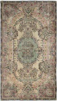 Vintage Turkish Hand-Knotted Rug - 5' 5" x 9' 6" (65" x 114")